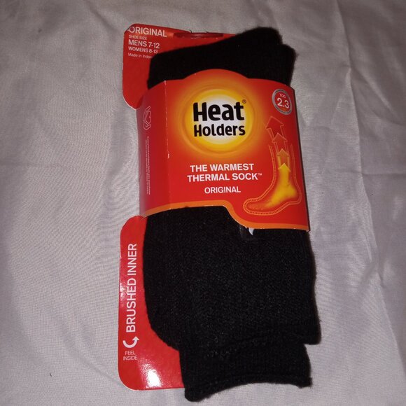 Heat Holders Other - 🔥 Black Heat Holder Thermal Socks for Men | Size 7-12